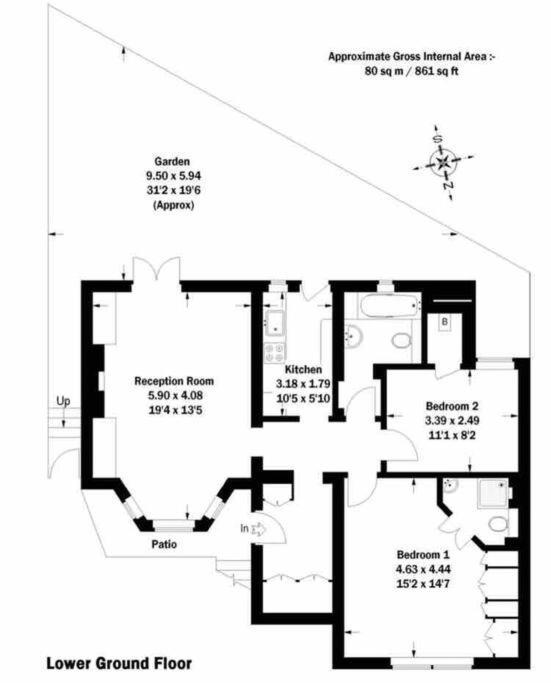 Ferienwohnung Beautiful 2 Bed/ 2 Bath Notting Hill Garden Flat London Exterior foto